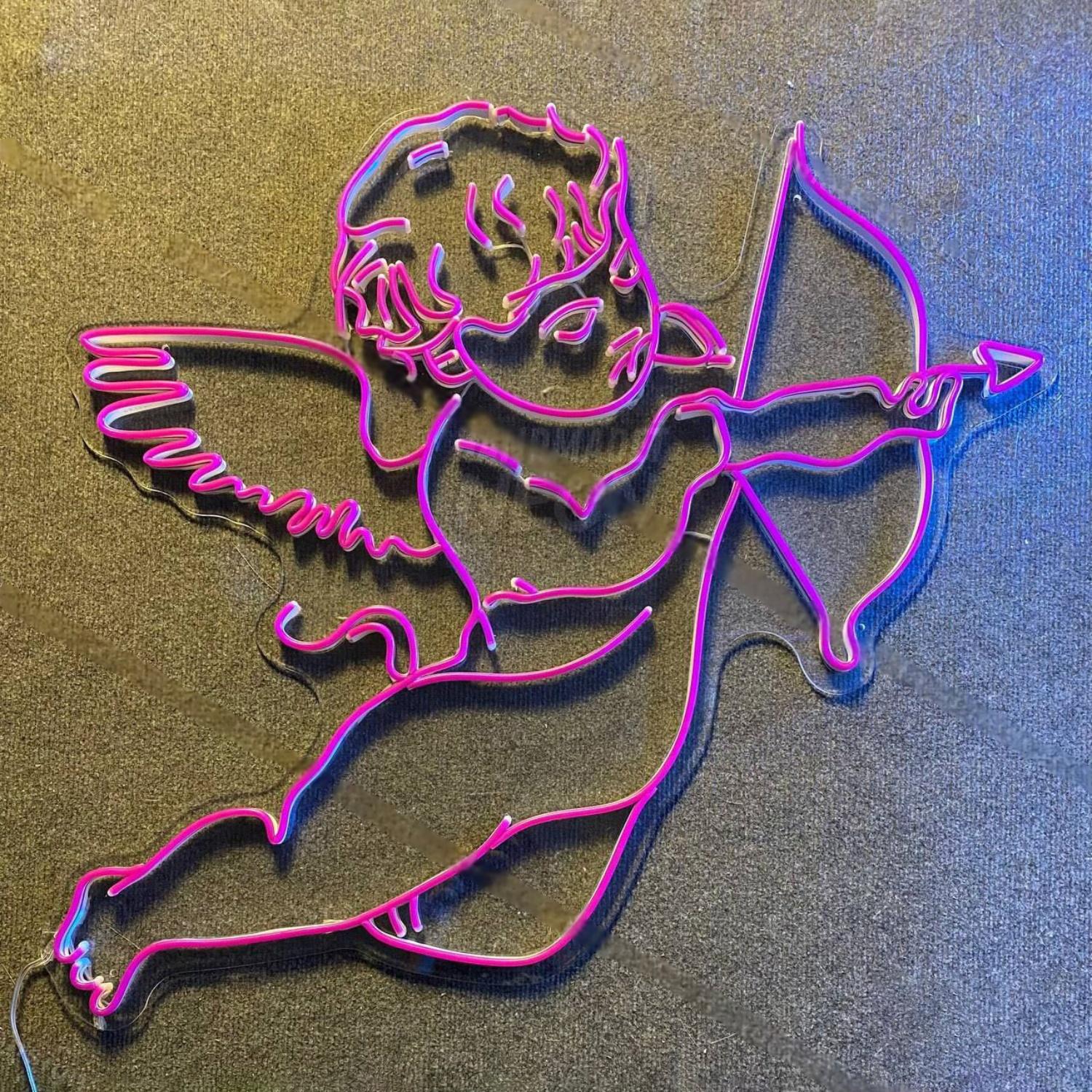 Cupid Angel Led Neon Sign Angel Led Decor | Shineneon
