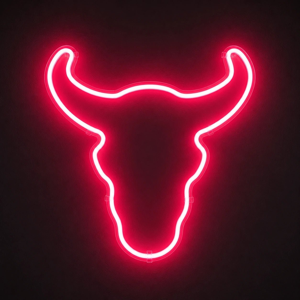 Curved Horn Bull Head Vintage LED Neon Sign - Shineneon