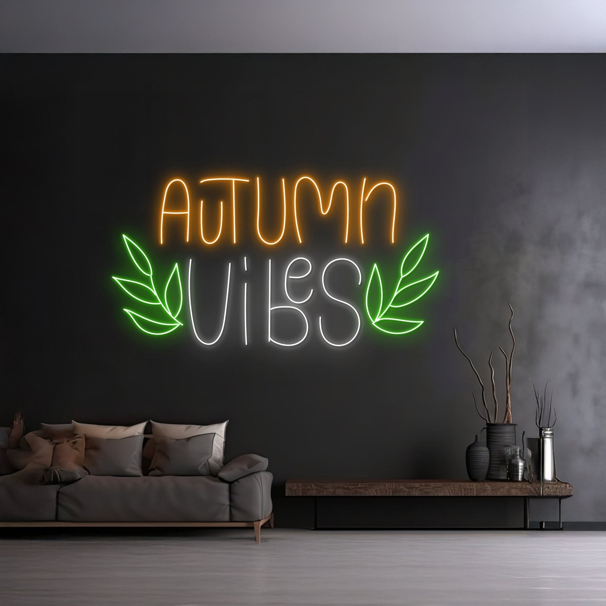 Custom Autumn Vibes Neon Sign - Shineneon
