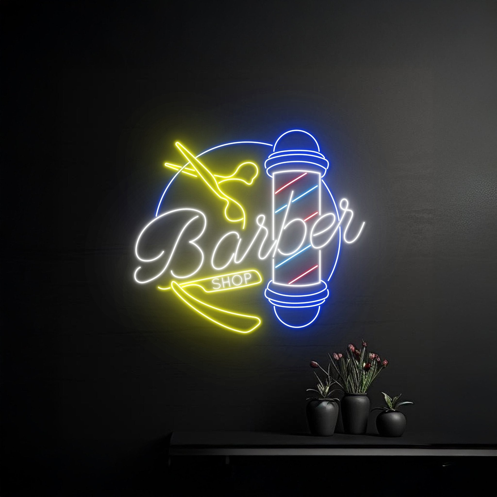 Custom Barber Shop Led Sign - Shineneon