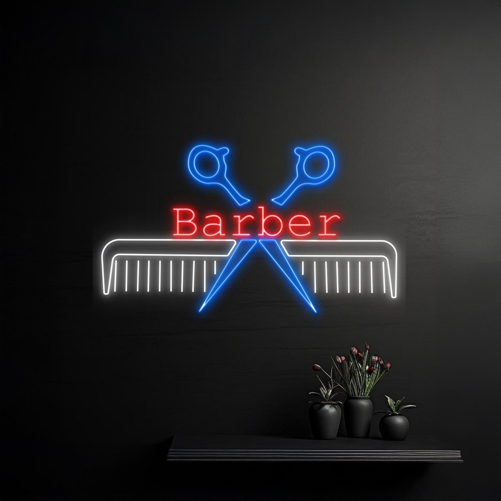 Custom Barber Shop Led Sign Barber Hair Salon Neon Light - Shineneon