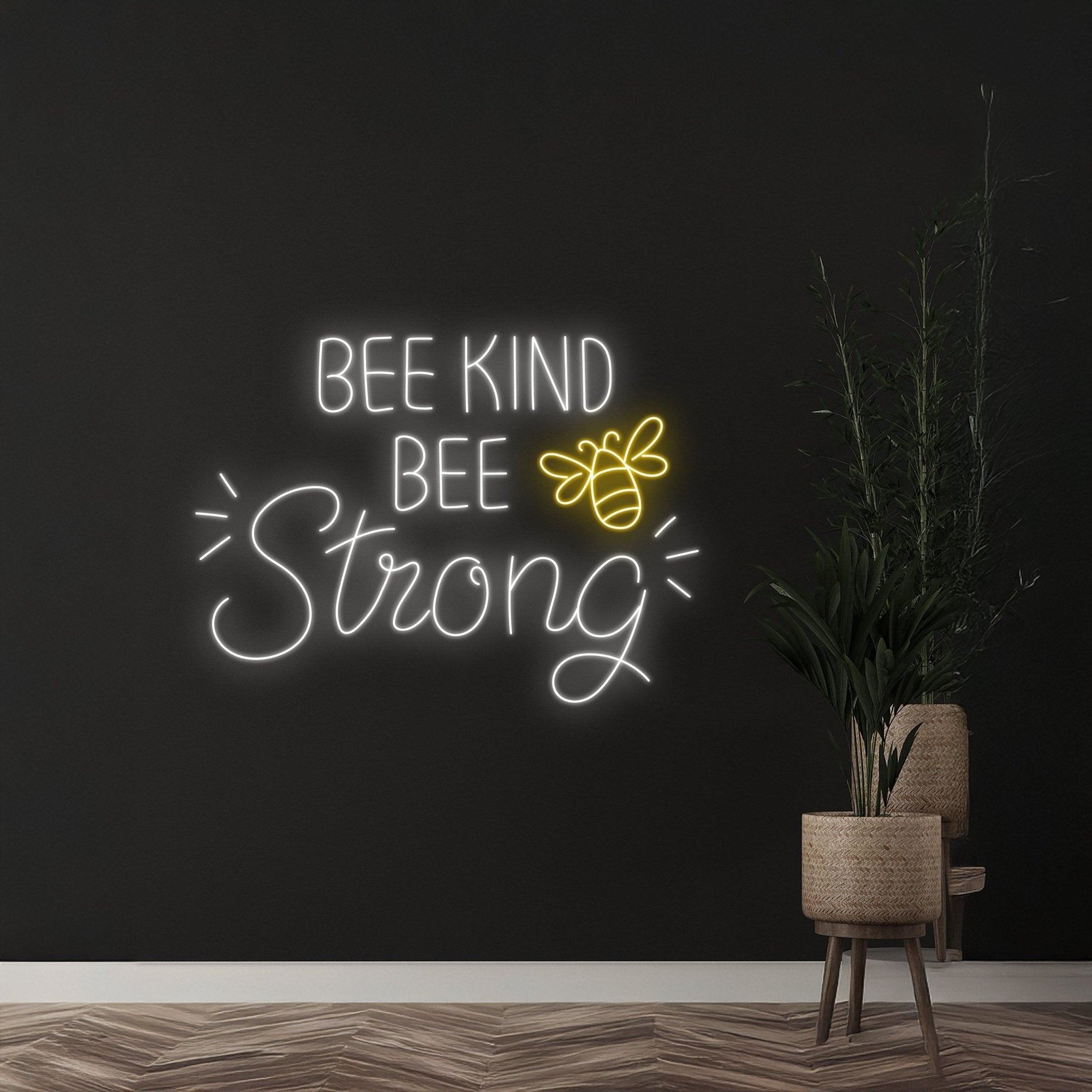 Custom Bee Kind Bee Strong Neon Sign - Shineneon