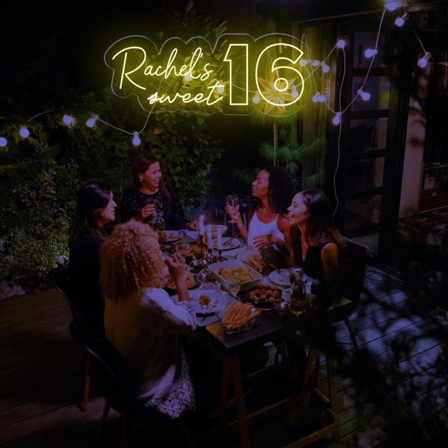 Custom Sweet 16 Led Neon Sign Birthday Party Backdrop Decor | Shineneon