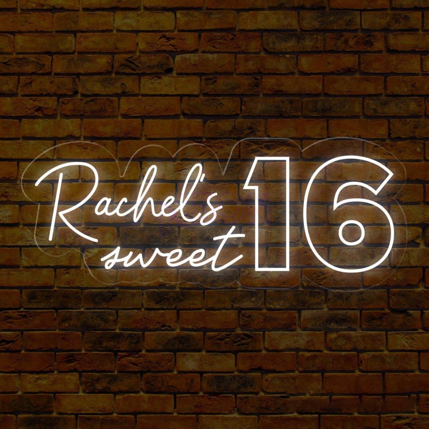 Custom Sweet 16 Led Neon Sign Birthday Party Backdrop Decor | Shineneon