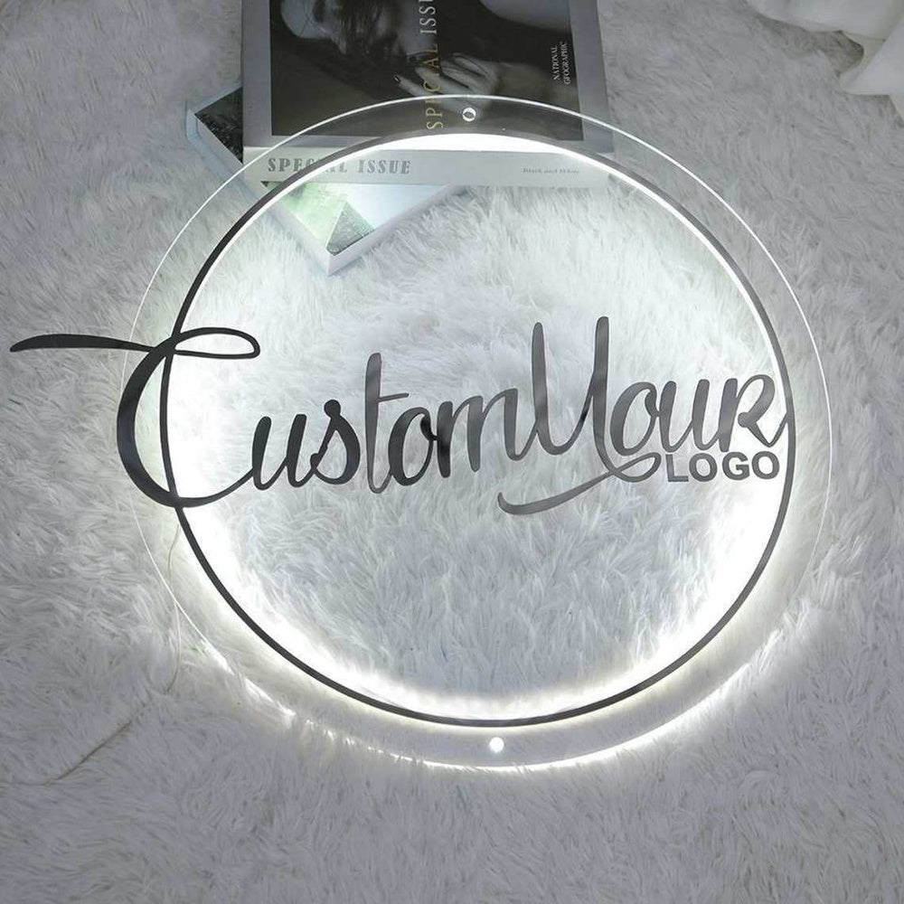 Custom Your Logo Acrylic Business Logo Sign - Shineneon