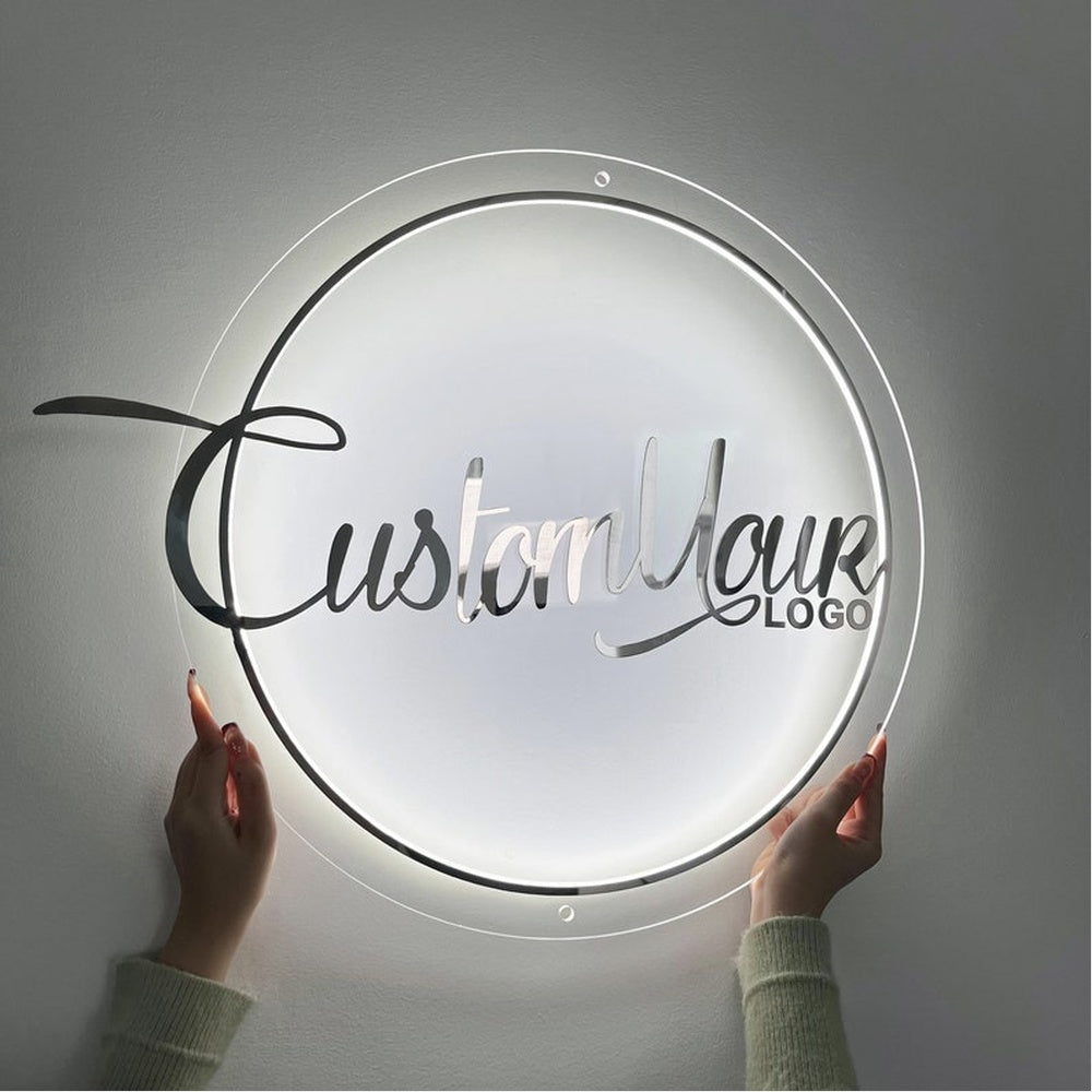 Custom Yours Logo Acrylic Business Logo Sign - Shineneon
