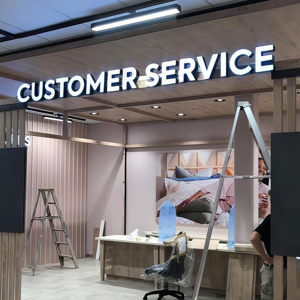 Customer Service 3D Frontlit Letters Metal Led Sign - Shineneon