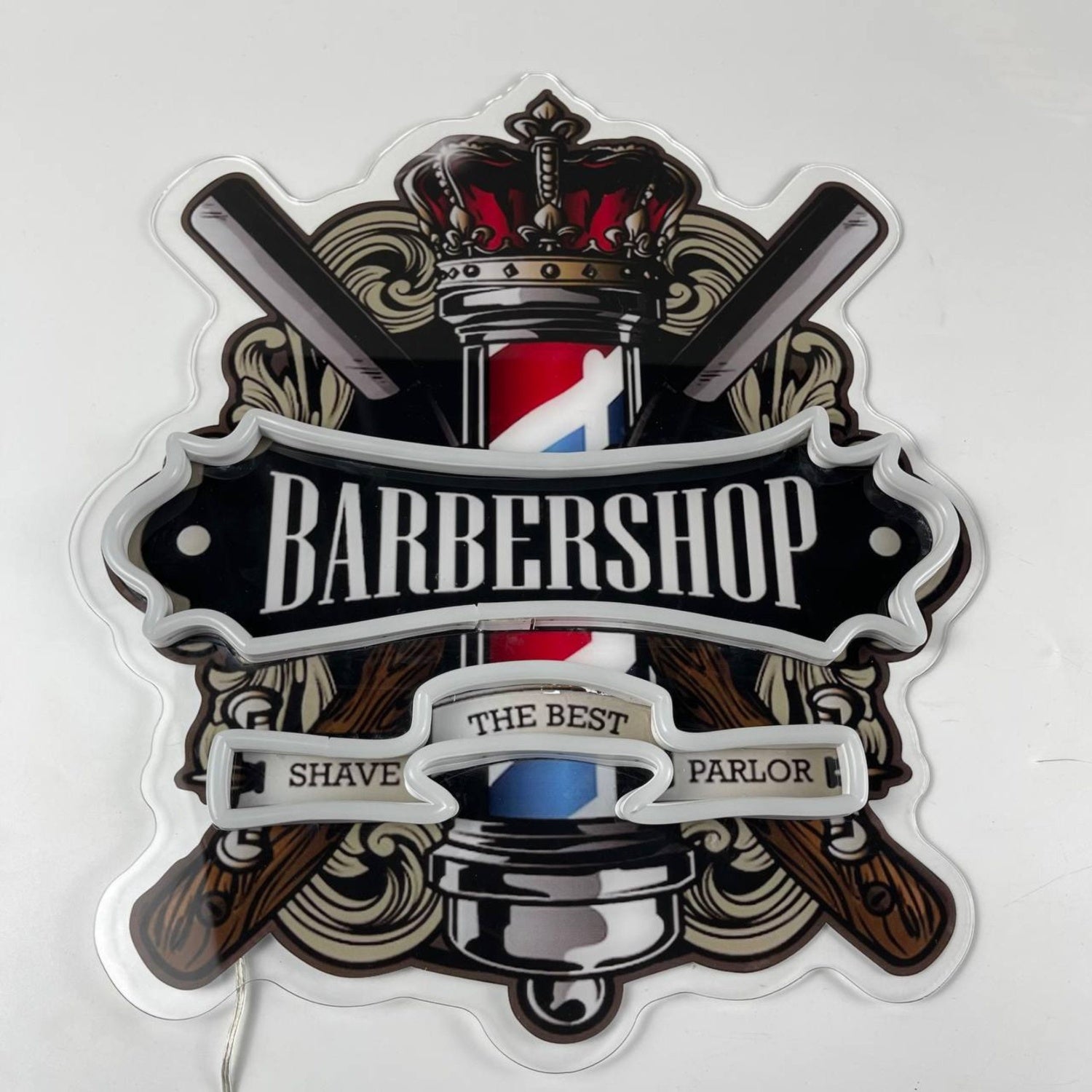 Customize Barber Shop Decal Printed Neon Light | Shineneon