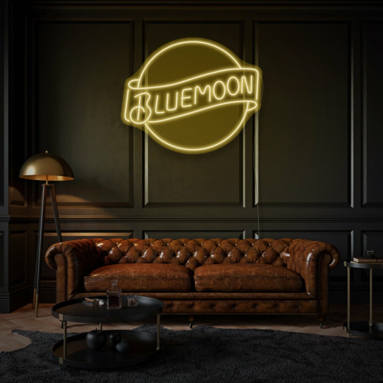 Customize Bluemoon Led Neon Sign Mysterious And Rare Beauty - Shineneon