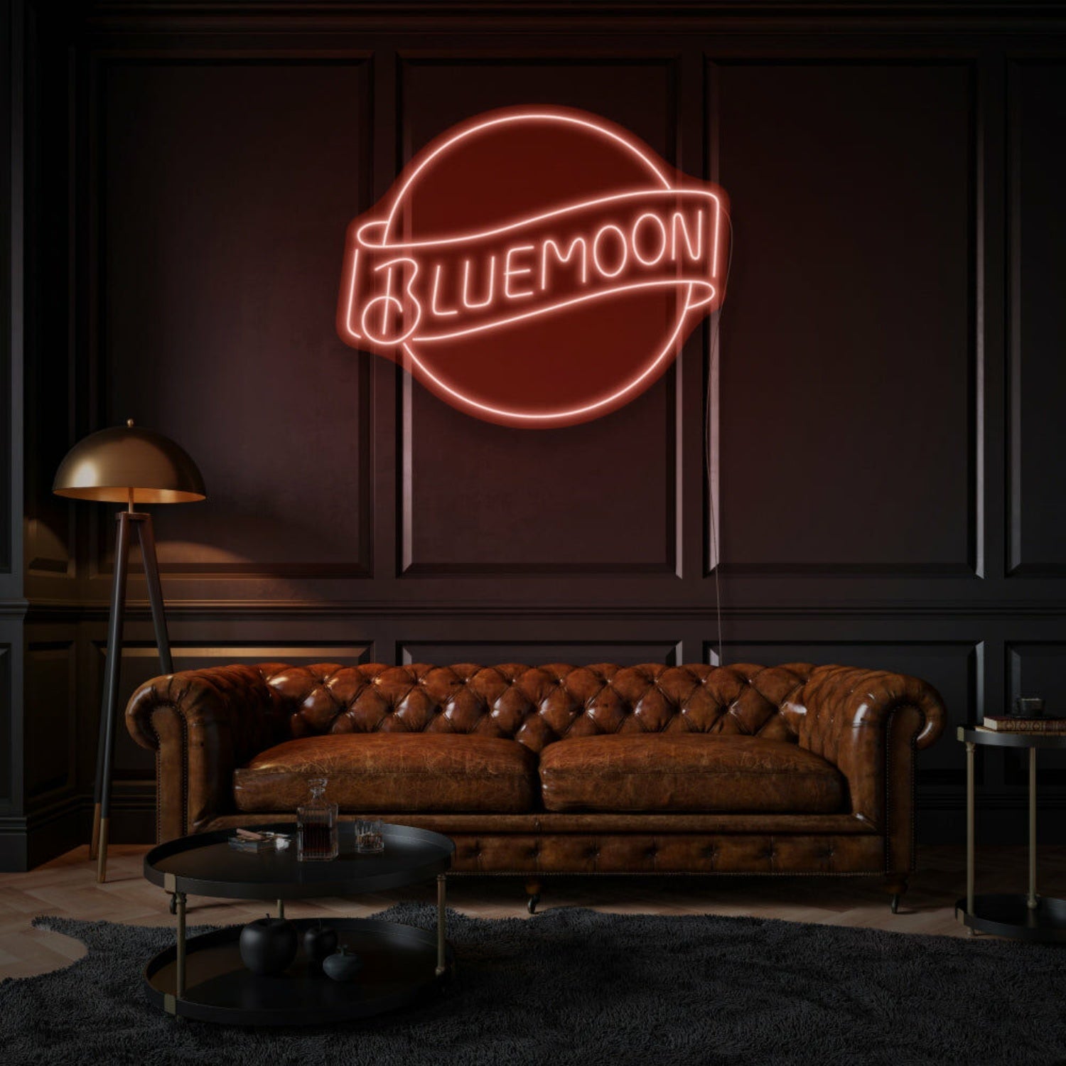 Customize Bluemoon Led Neon Sign Mysterious And Rare Beauty - Shineneon