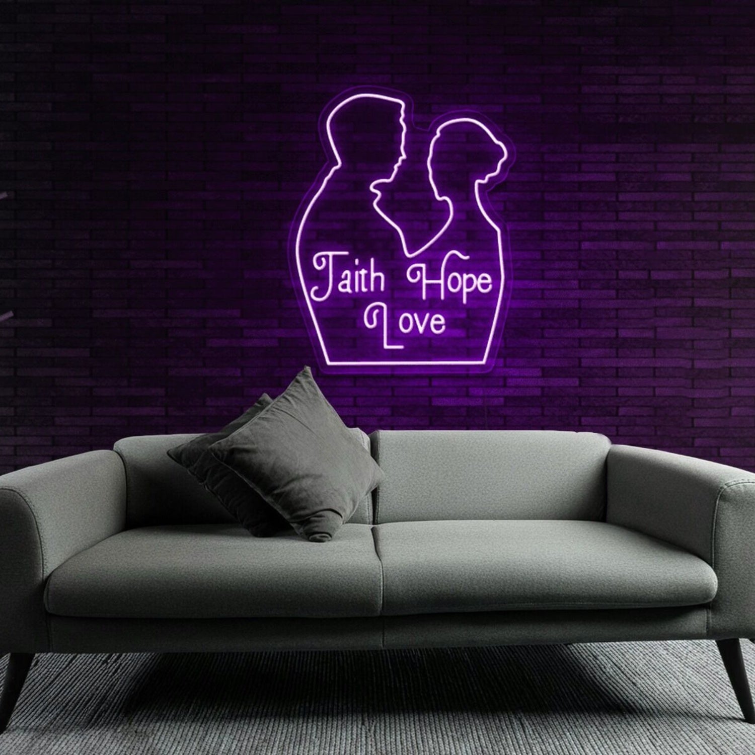 Customize Faith Hope Love Wedding Decor Neon Sign | Shineneon