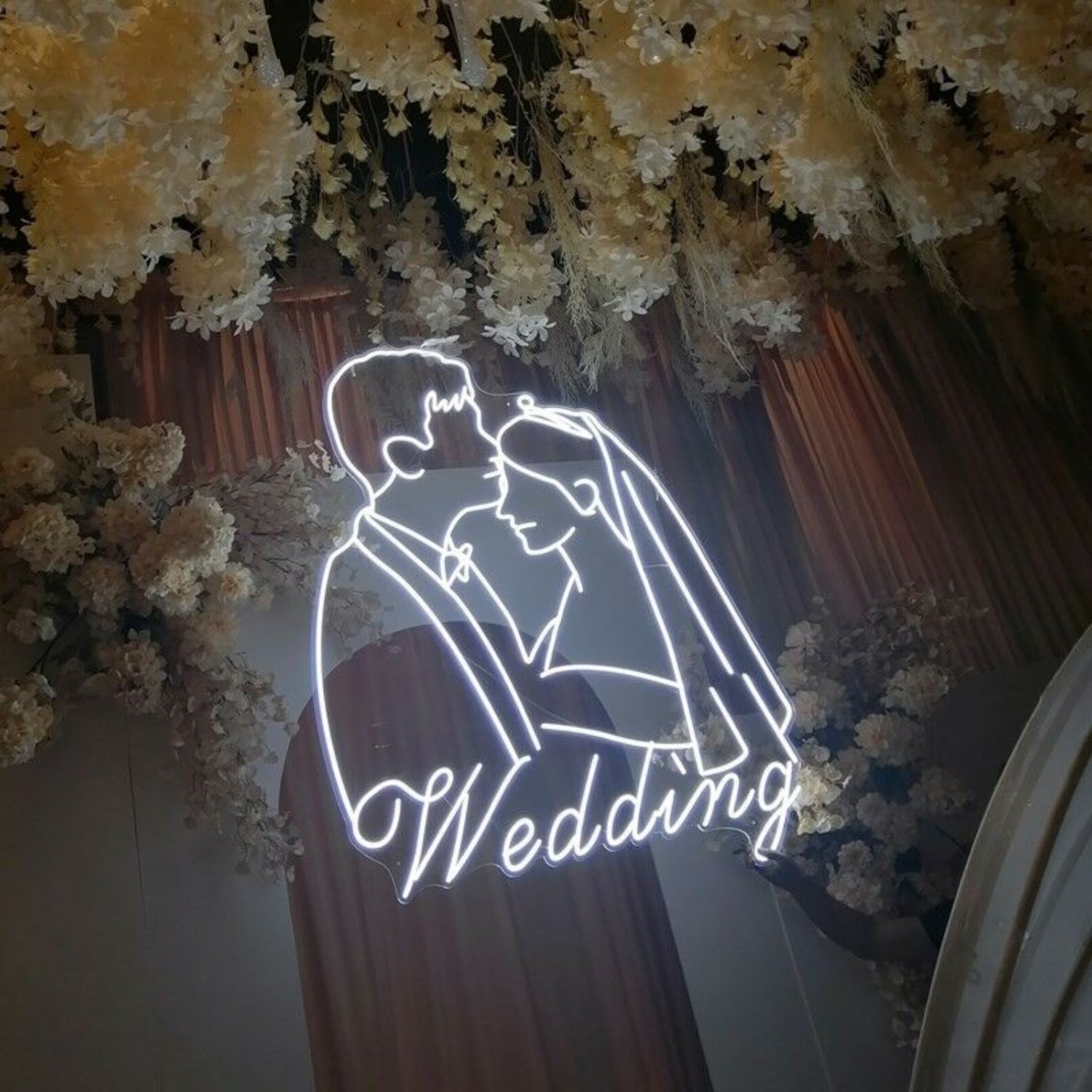 Customize Groom Kissing Brides Forehead Style 3 Neon Light | Shineneon