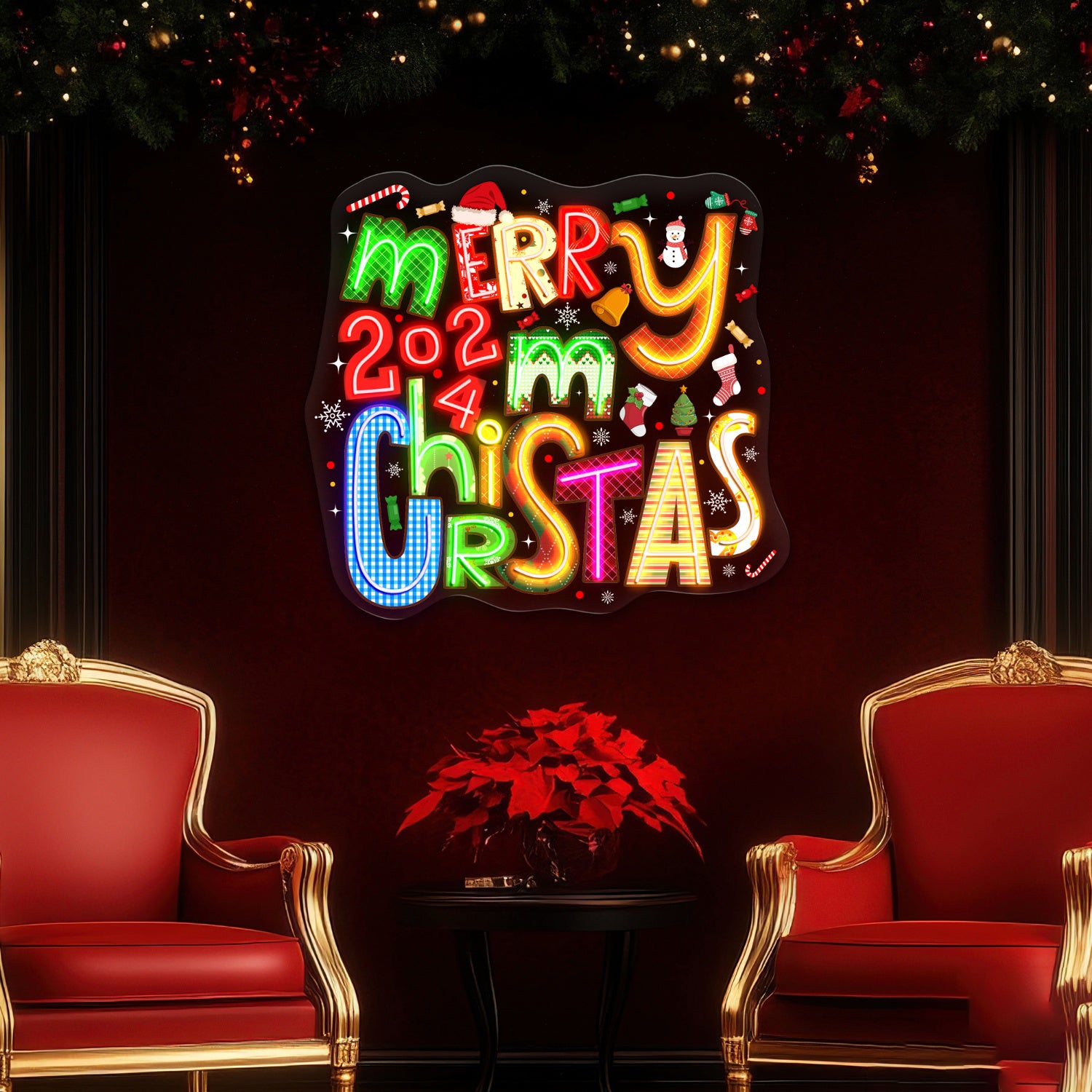 Customize Merry Christmas Acrylic Led Neon Sign | Shineneon