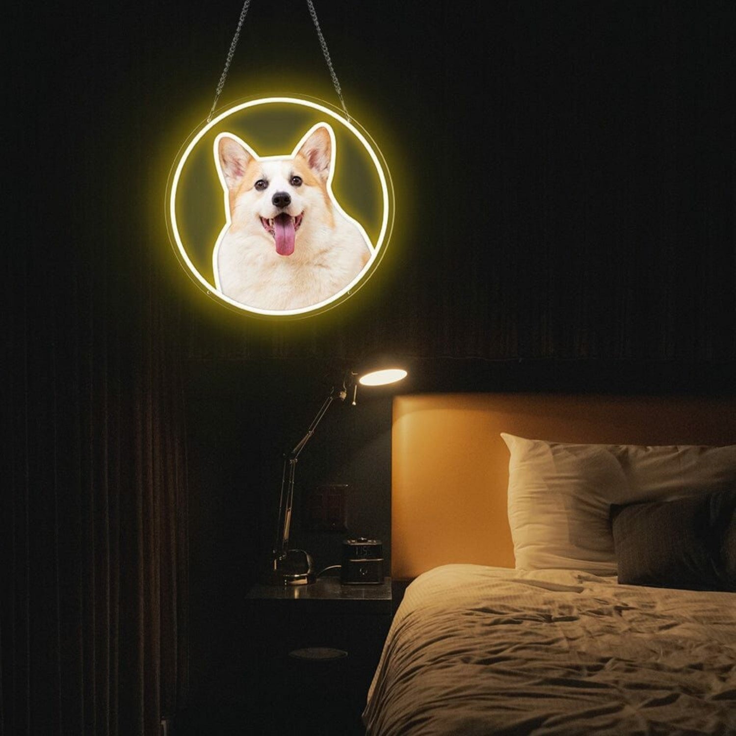 Customize Your Neon Circle Portrait Personalized Uv Led Neon Sign - Shineneon