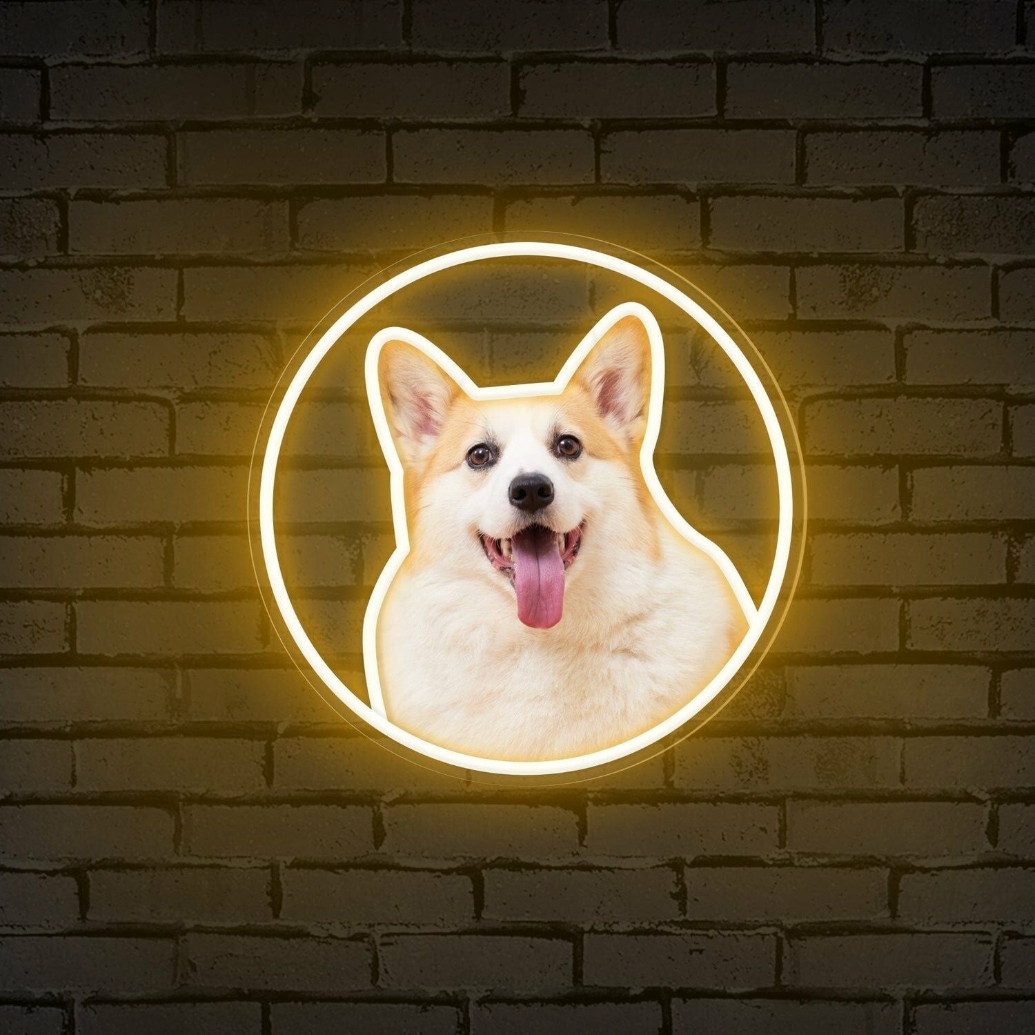Customize Your Neon Circle Portrait Personalized Uv Led Neon Sign - Shineneon