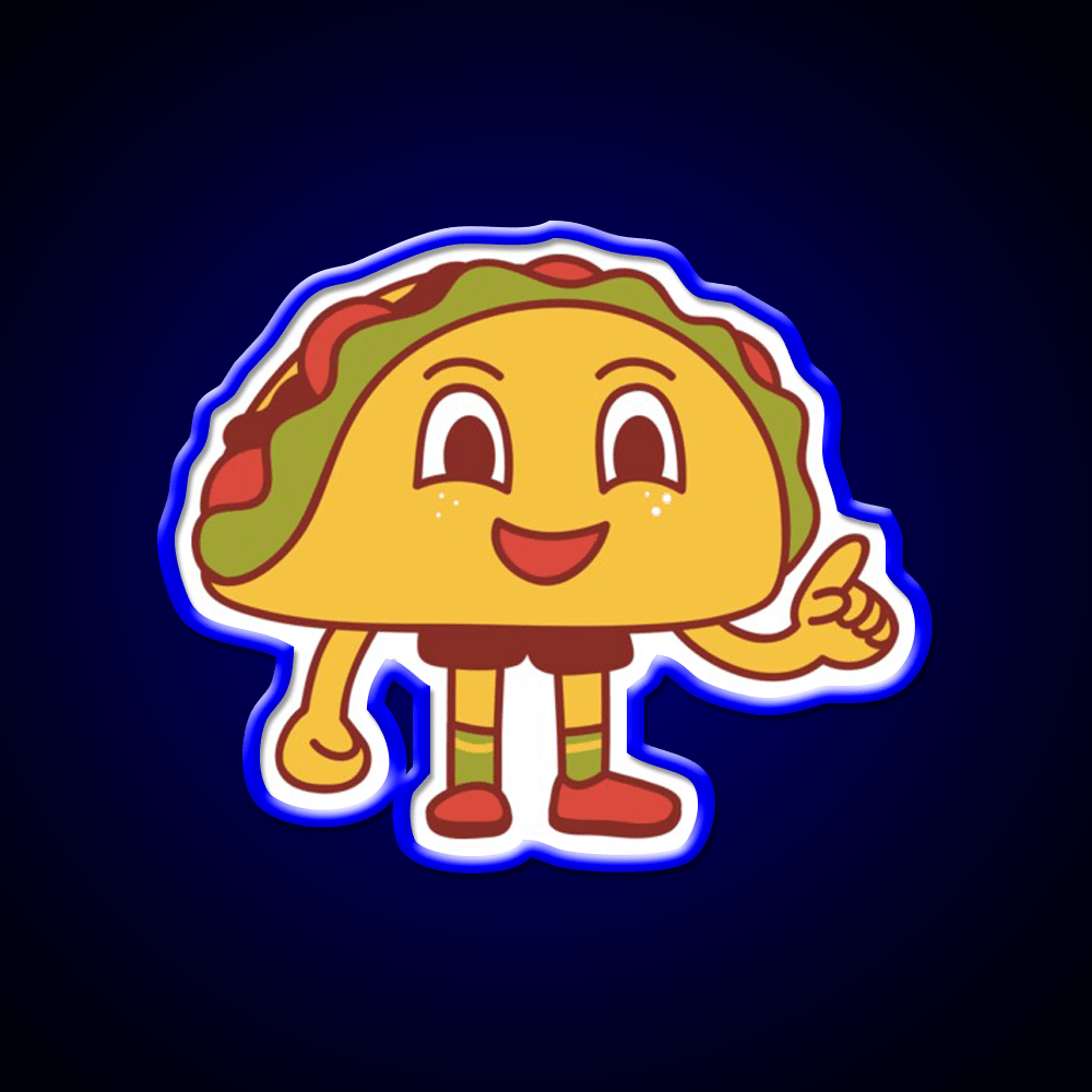 Cut Burger Sandwich Taco Led Neon Sign Mexican Food Sign Rgb Color - Shineneon