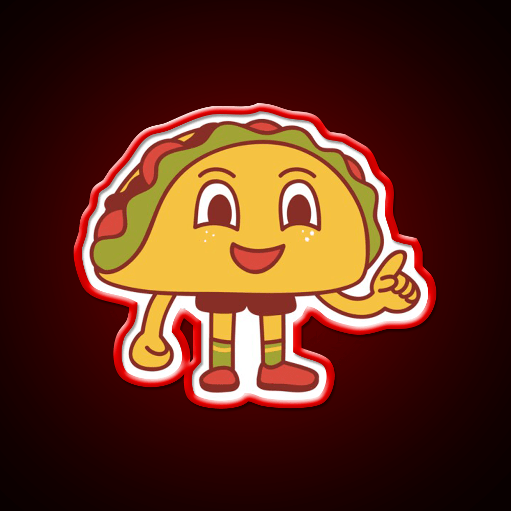 Cut Burger Sandwich Taco Led Neon Sign Mexican Food Sign Rgb Color - Shineneon
