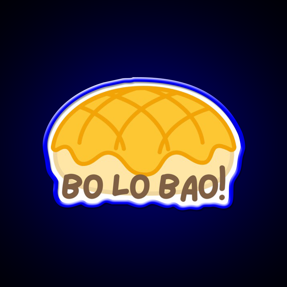 Cute Bo Lo Bao Pineapple Bun Led Neon Sign Chinese Food Rgb Color