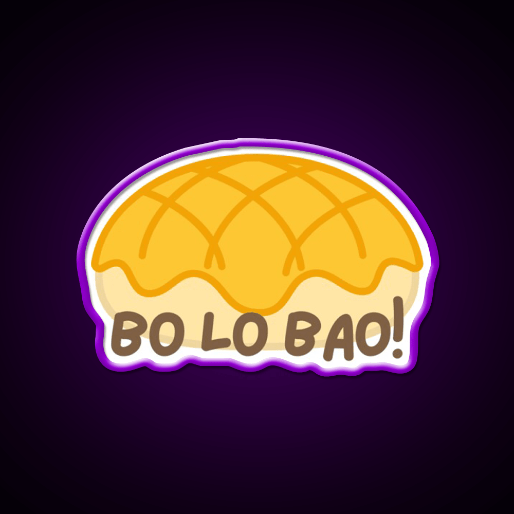 Cute Bo Lo Bao Pineapple Bun Led Neon Sign Chinese Food Rgb Color - Shineneon