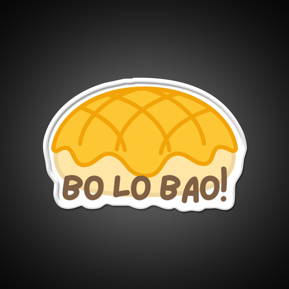 Cute Bo Lo Bao Pineapple Bun Led Neon Sign Chinese Food Rgb Color