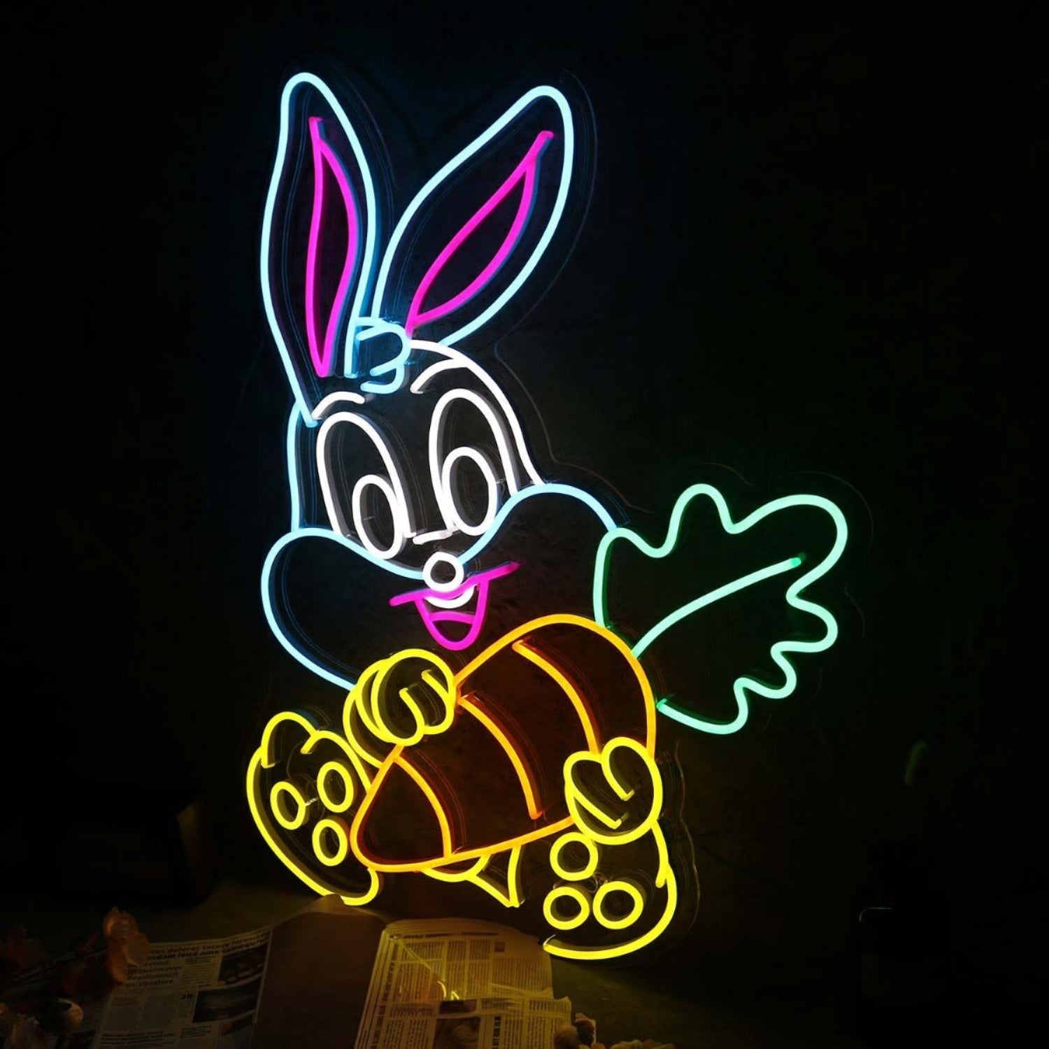 Cute Bunny Rabbit Led Neon Sign - Shineneon