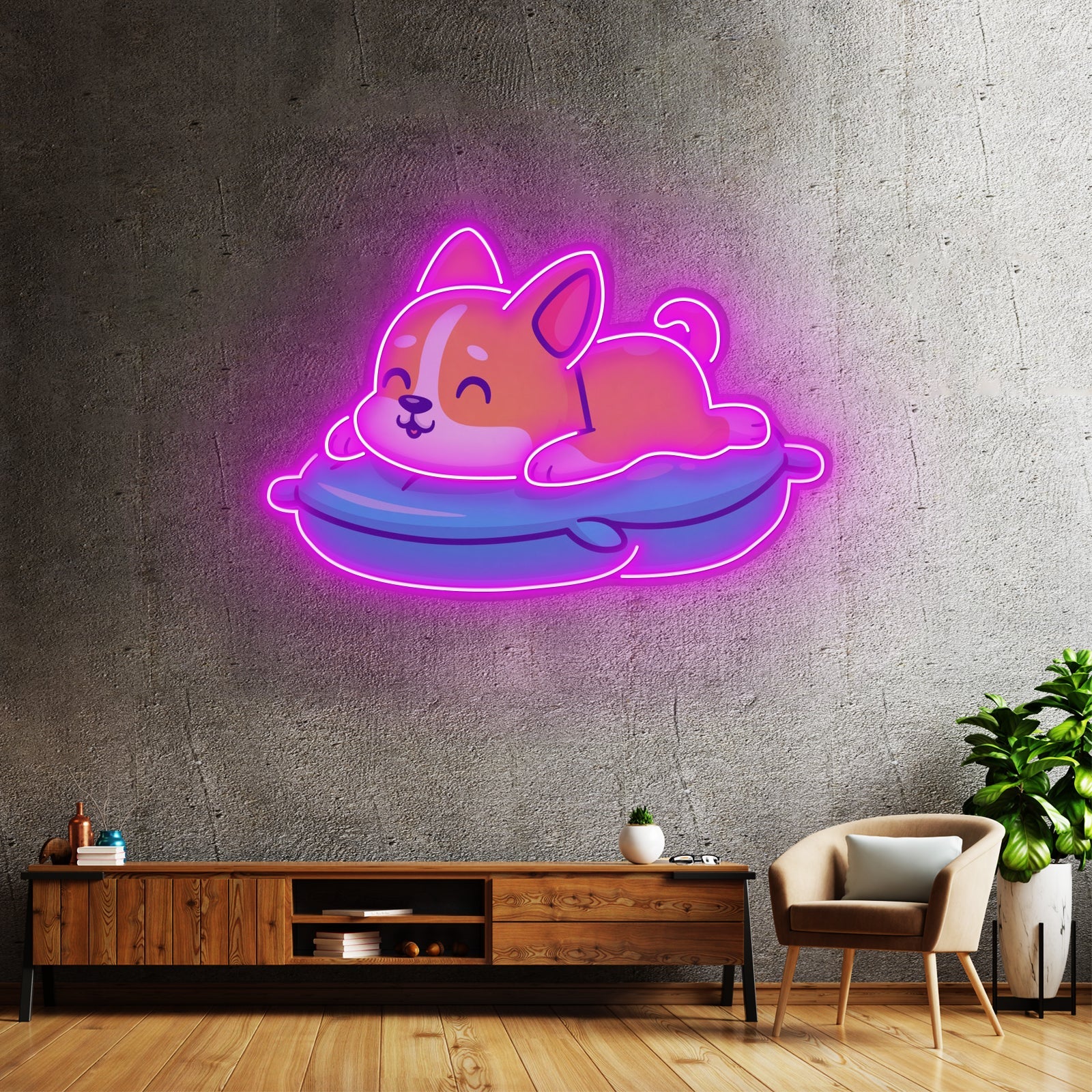 Cute Cat Chilling Led Neon Sign Light Custom Led Signs - Shineneon