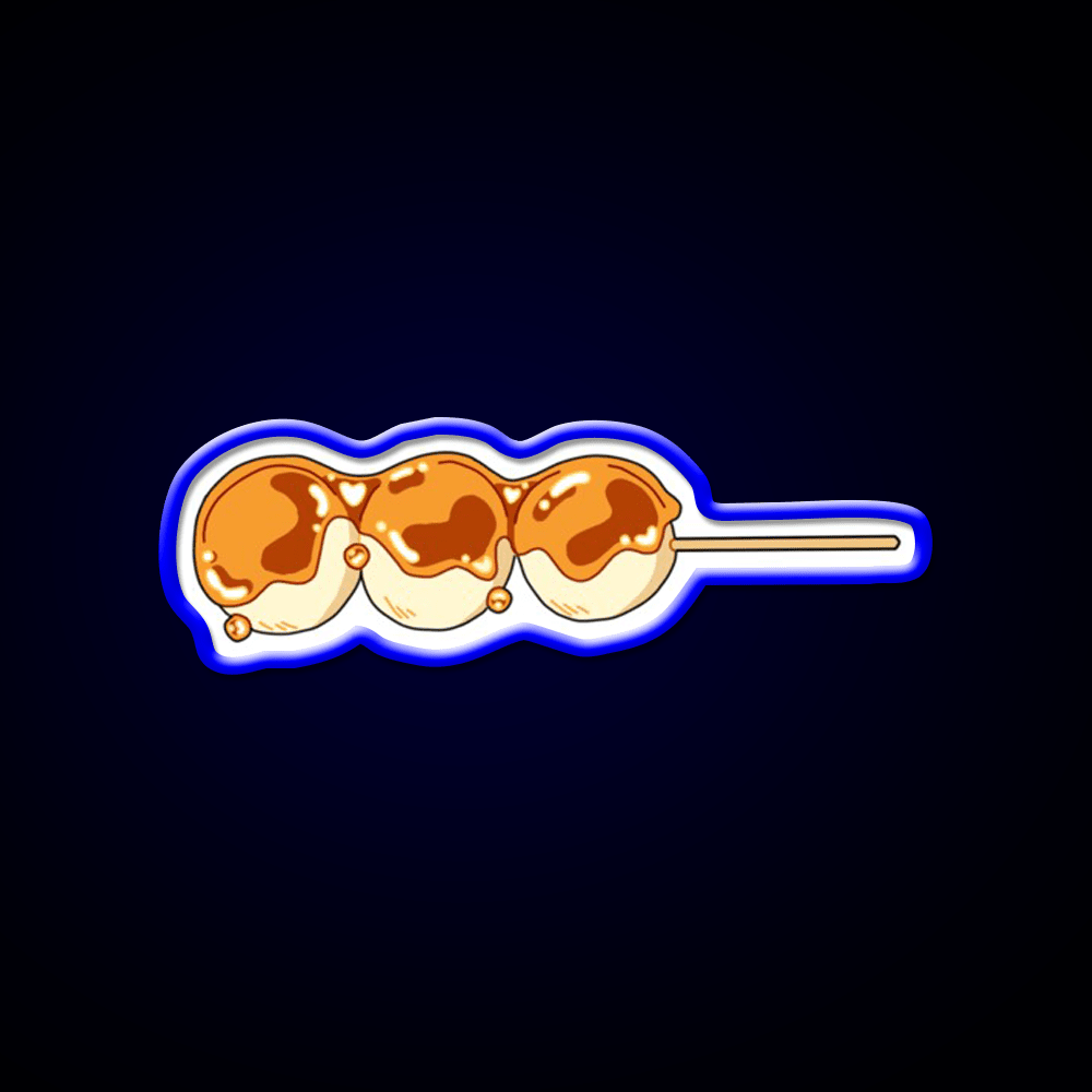 Cute Dango Stick Snack Food Led Neon Sign Rgb Color - Shineneon
