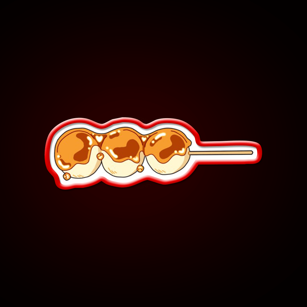 Cute Dango Stick Snack Food Led Neon Sign Rgb Color - Shineneon