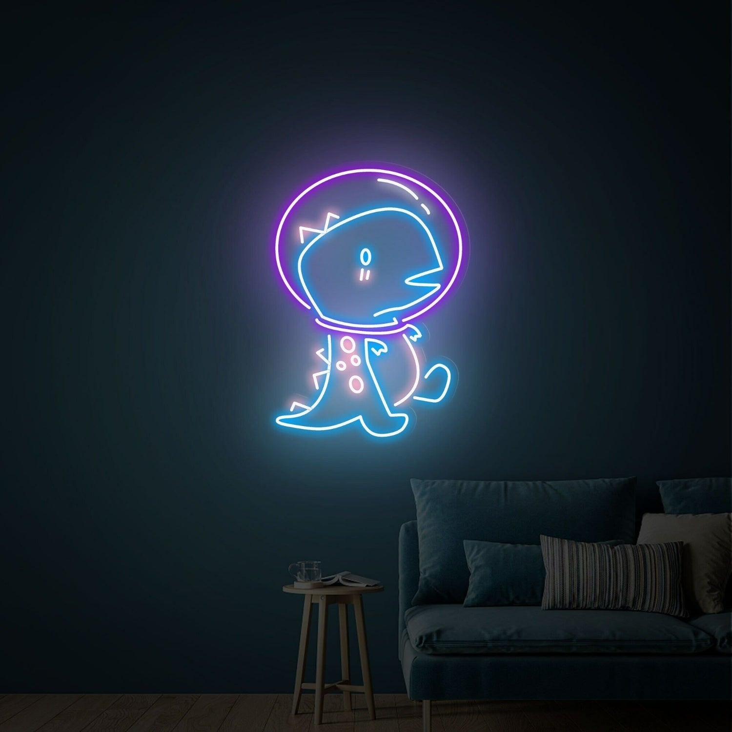 Cute Dinosaur Astronaut Led Neon Signs Wall Decoration For Kids - Shineneon