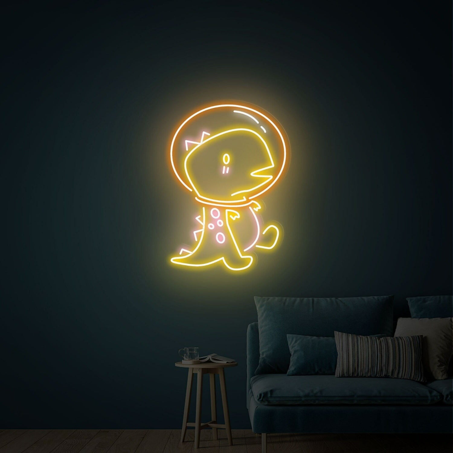 Cute Dinosaur Astronaut Led Neon Signs Wall Decoration For Kids - Shineneon