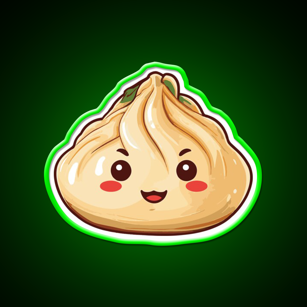 Cute Dumpling Led Neon Sign Chinese Food Rgb Color