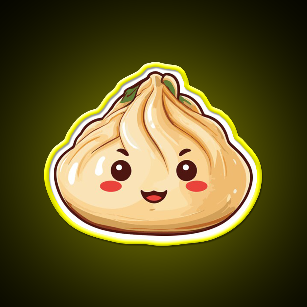 Cute Dumpling Led Neon Sign Chinese Food Rgb Color