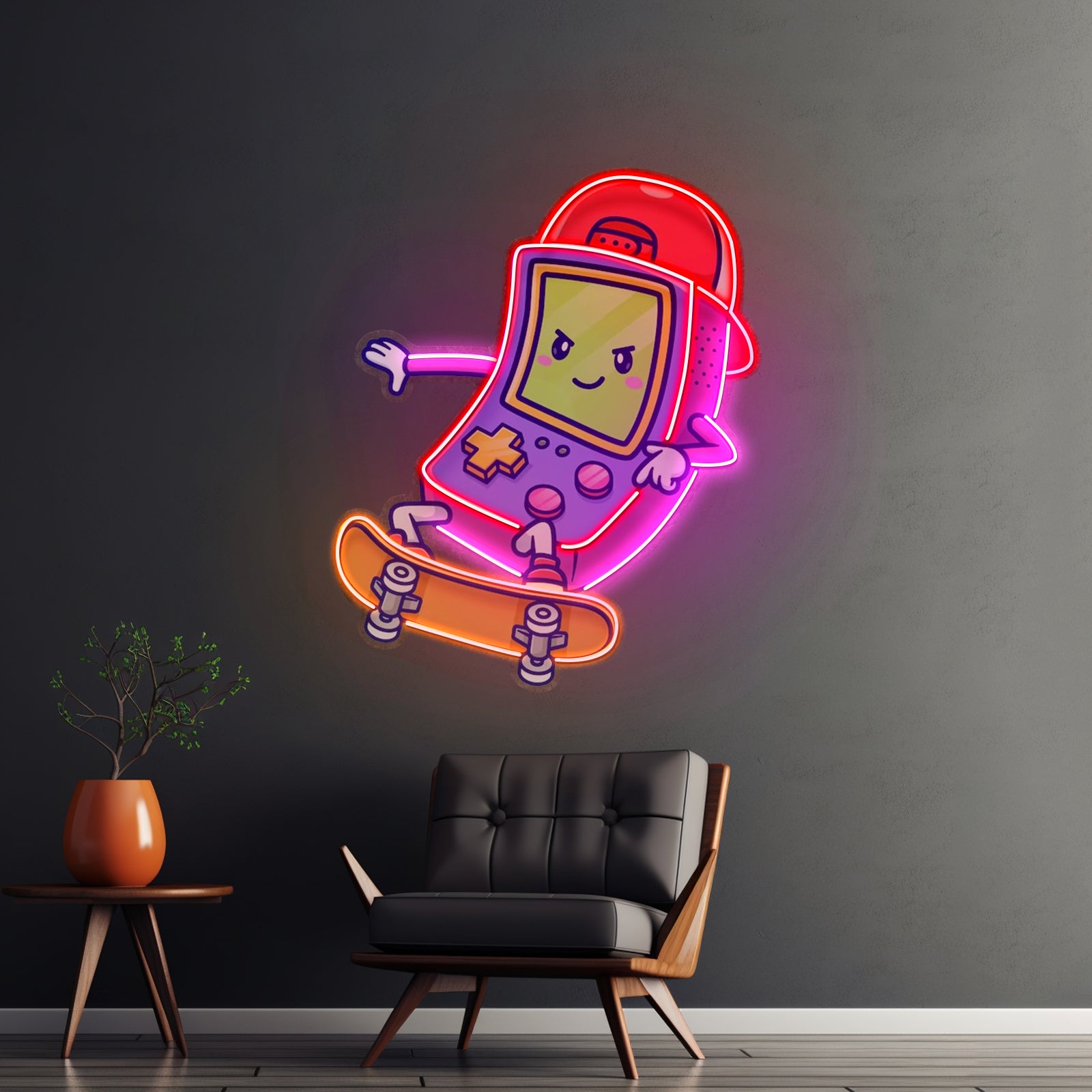 Cute Ghostface Giving Treats Led Neon Sign Light Custom Led Signs