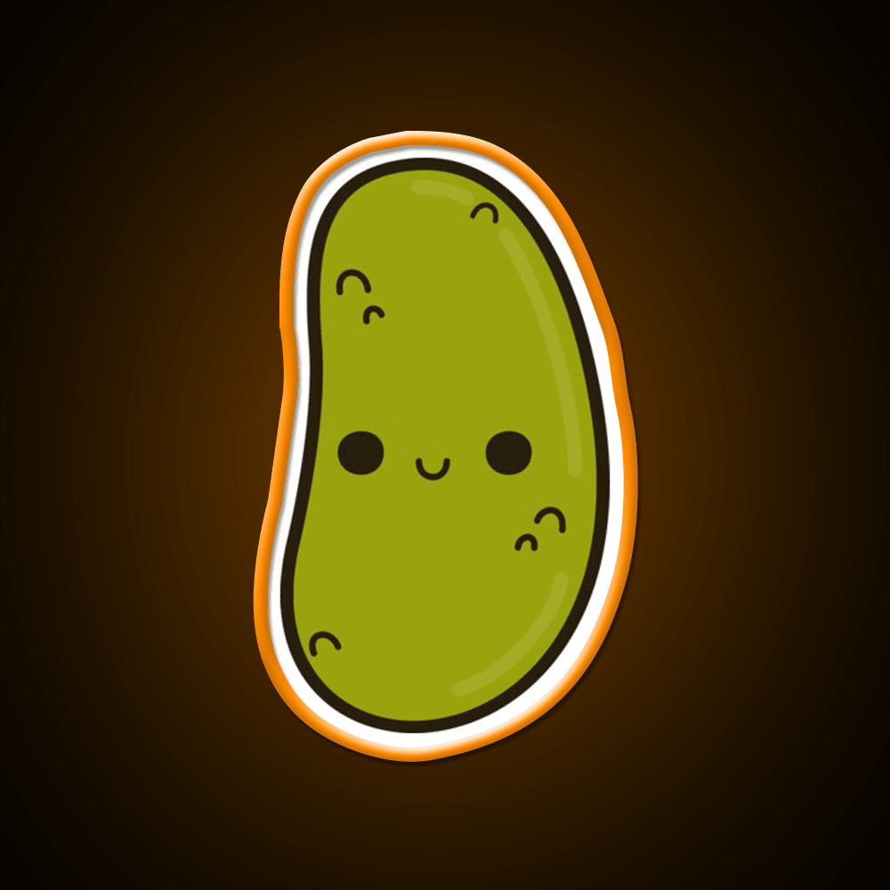 Cute Gherkin Snack Food Led Neon Sign Rgb Color - Shineneon