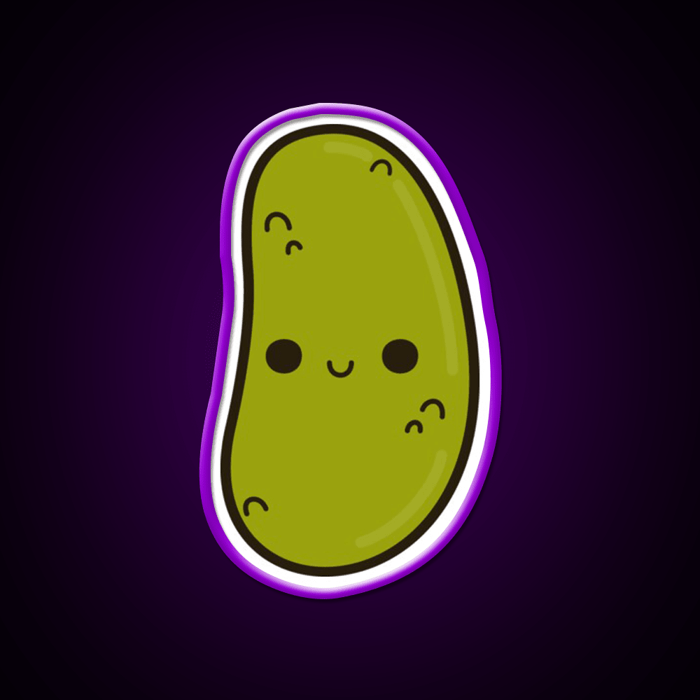 Cute Gherkin Snack Food Led Neon Sign Rgb Color - Shineneon