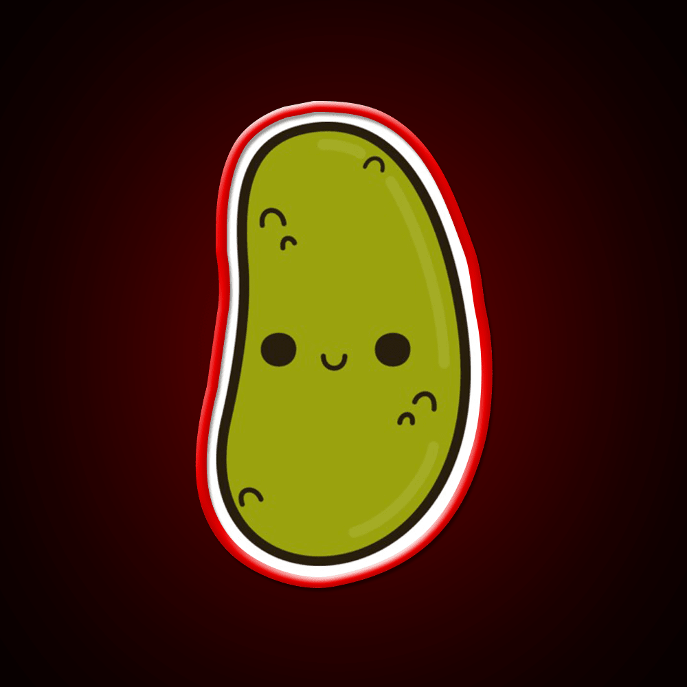 Cute Gherkin Snack Food Led Neon Sign Rgb Color - Shineneon