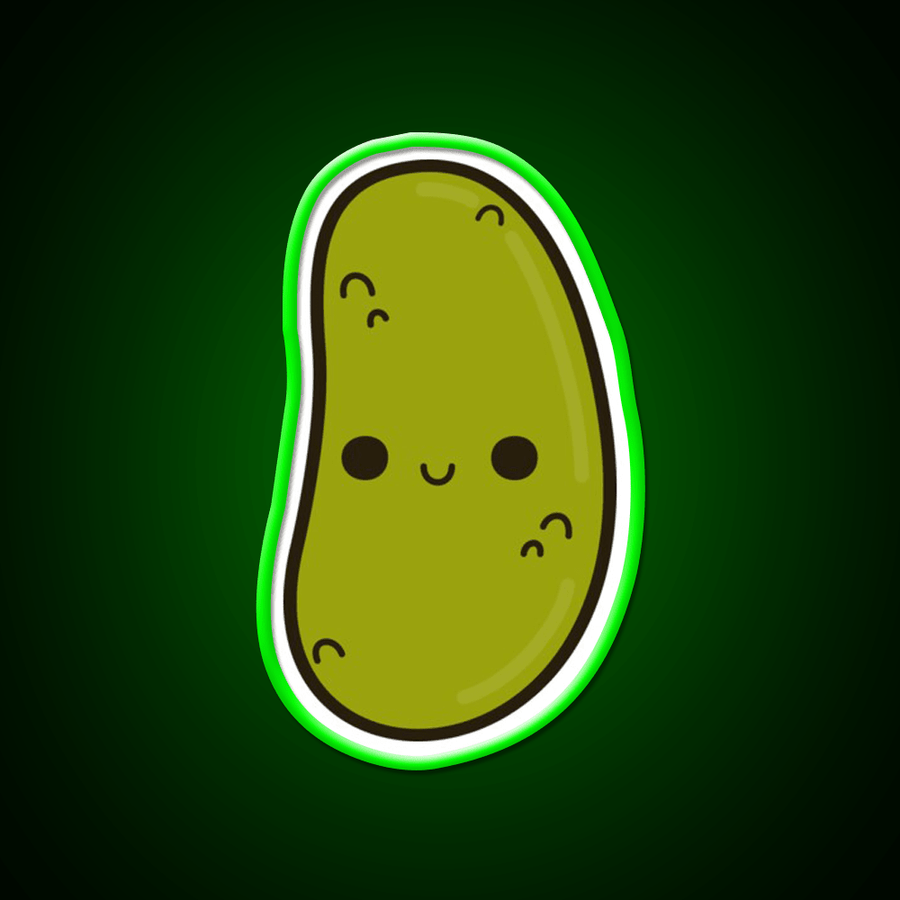 Cute Gherkin Snack Food Led Neon Sign Rgb Color - Shineneon