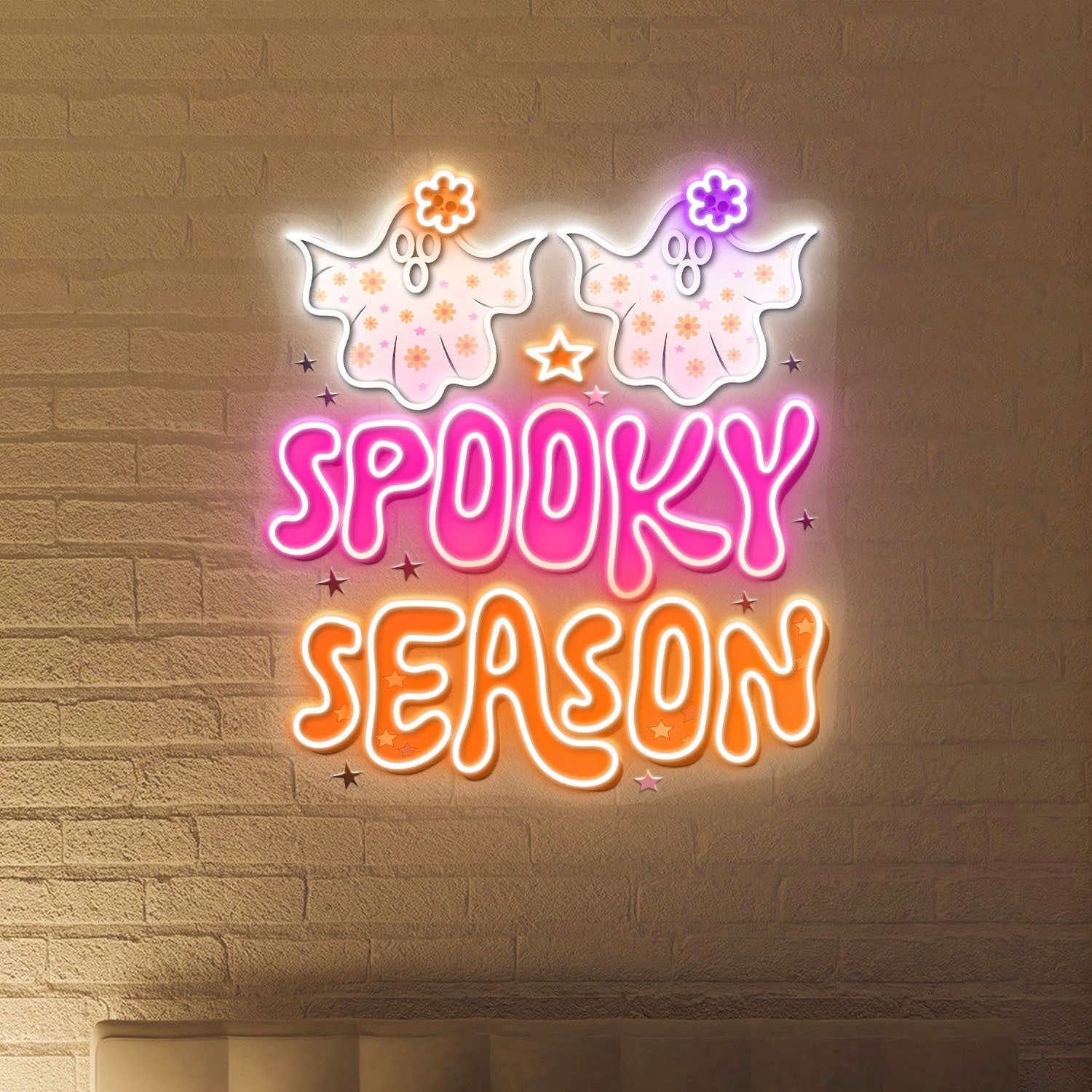 Cute Halloween Spooky Acrylic Led Neon Sign | Shineneon