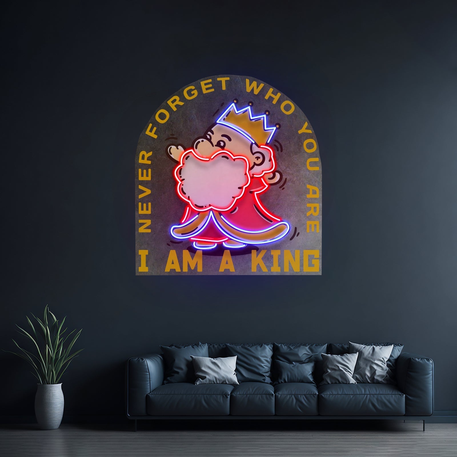 Cute King Led Neon Sign Light Custom Led Signs - Shineneon