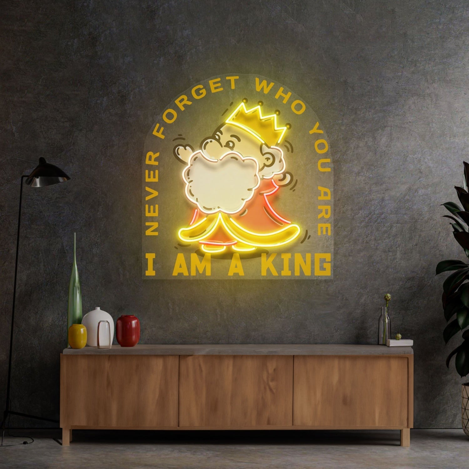 Cute King Led Neon Sign Light Pop Art - Shineneon