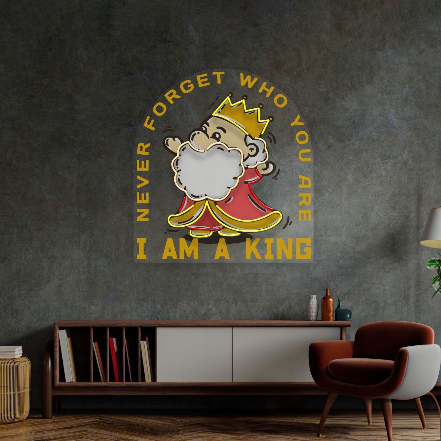 Cute King Led Neon Sign Light Pop Art - Shineneon