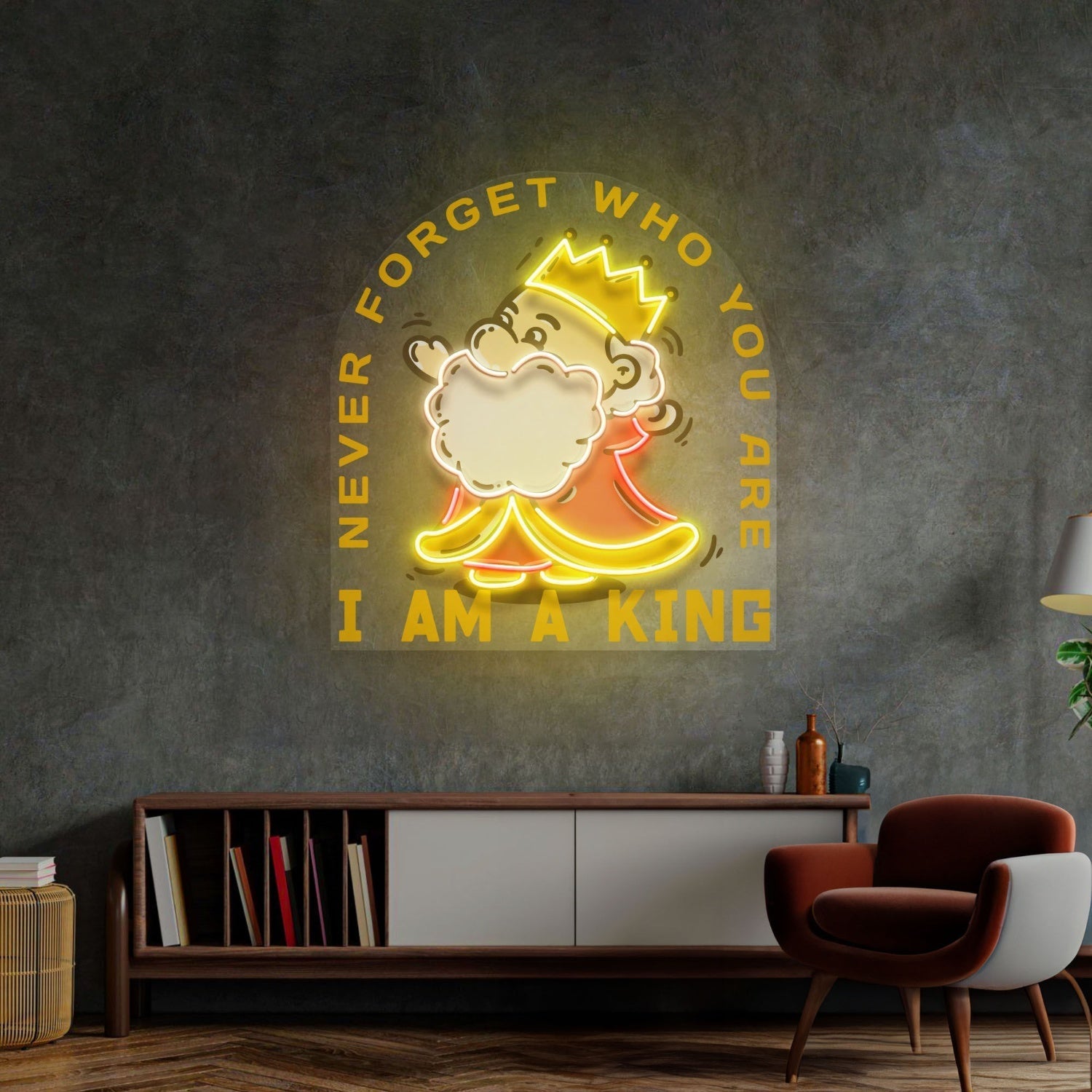 Cute King Led Neon Sign Light Pop Art - Shineneon