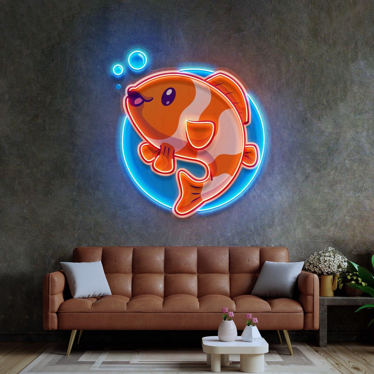 Cute Lightning Face Pop Art Uv Printed Led Neon Sign For Home Wall Decor | Shineneon