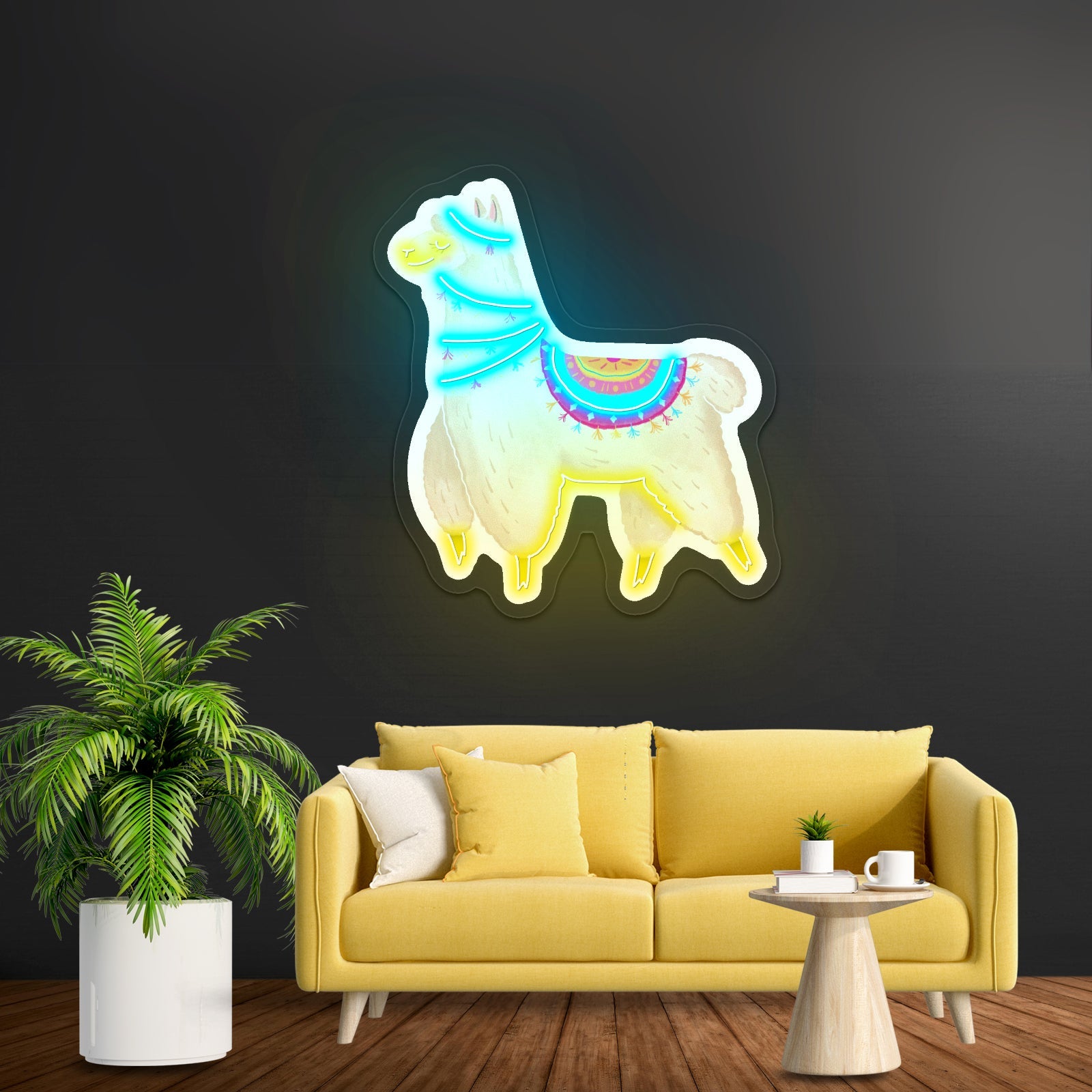 Cute Mug And Sunflower Coffee Neon Signs - Shineneon