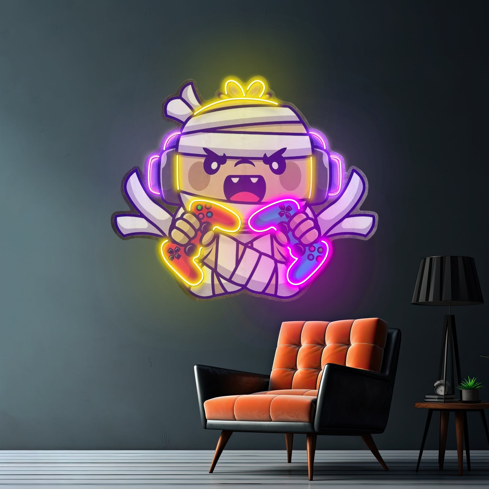 Cute Musician Dinosaur Playing Piano Artwork Led Neon Sign