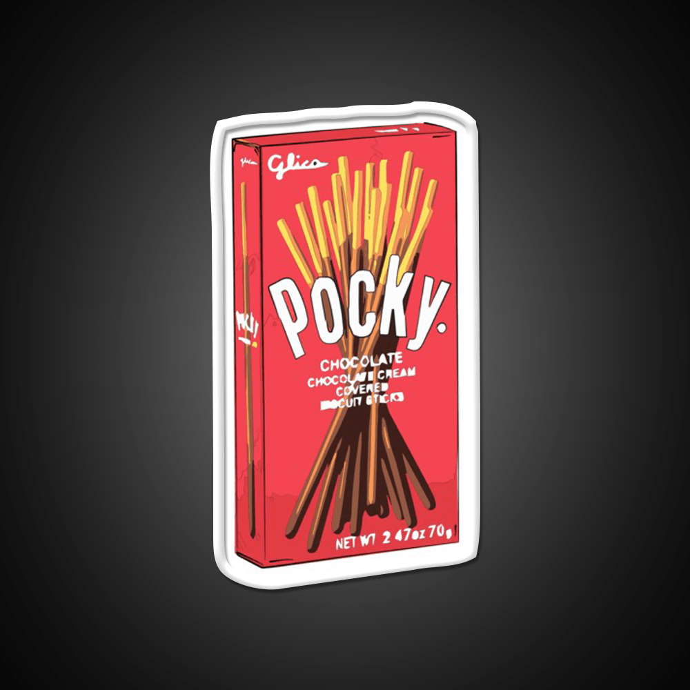 Cute Original Pocky Glico Snack Food Led Neon Sign Rgb Color - Shineneon