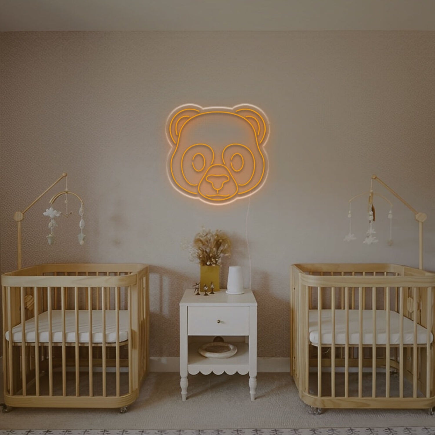 Cute Panda Head Led Neon Sign Kids Rooms | Shineneon
