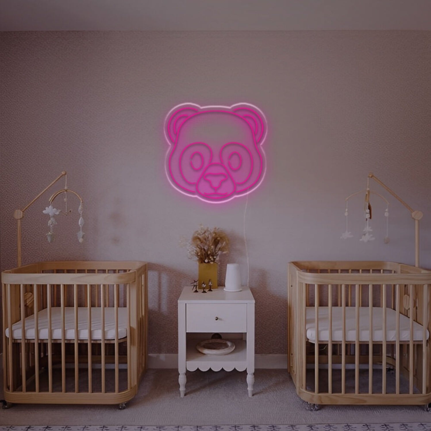 Cute Panda Head Led Neon Sign Kids Rooms - Shineneon