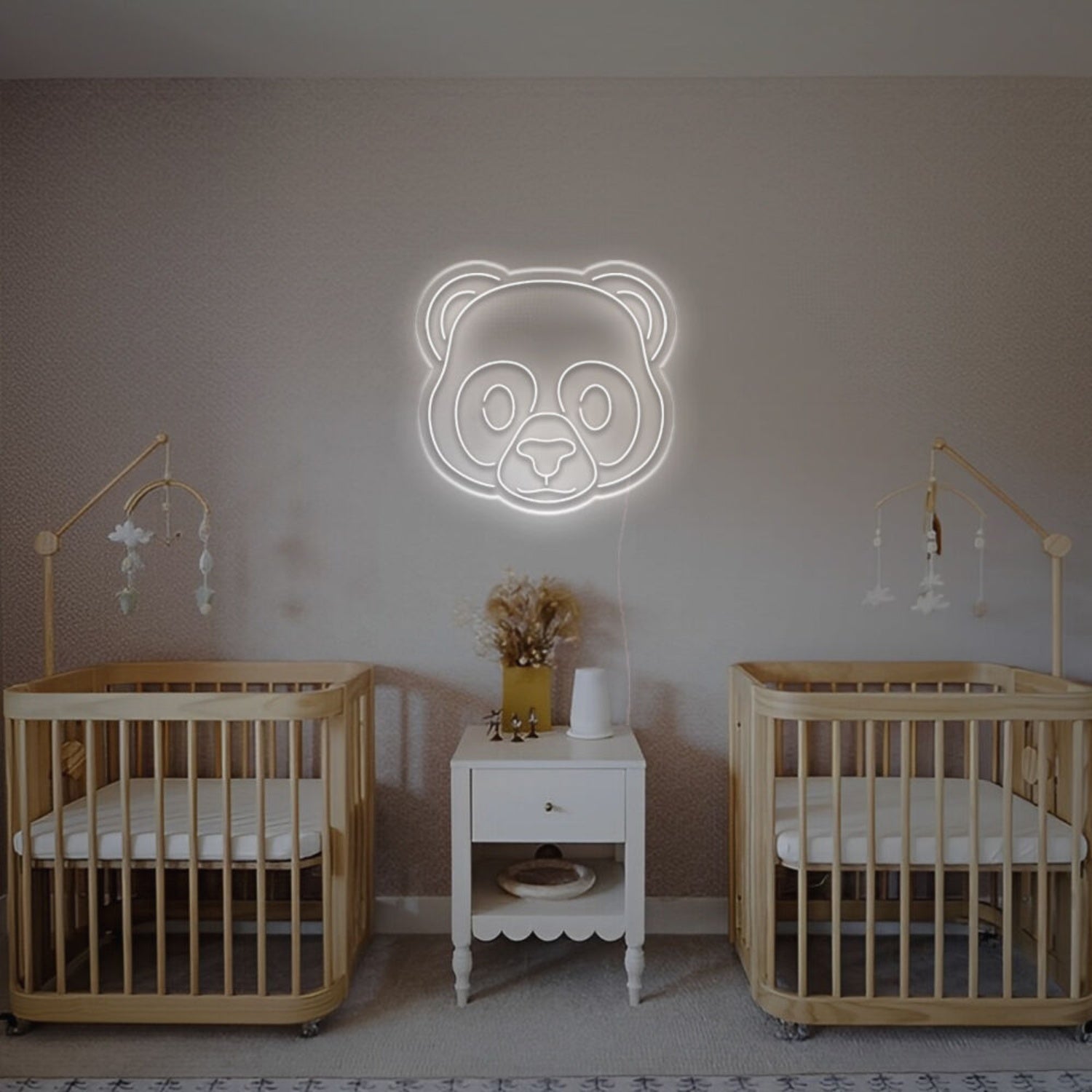 Cute Panda Head Led Neon Sign Kids Rooms - Shineneon
