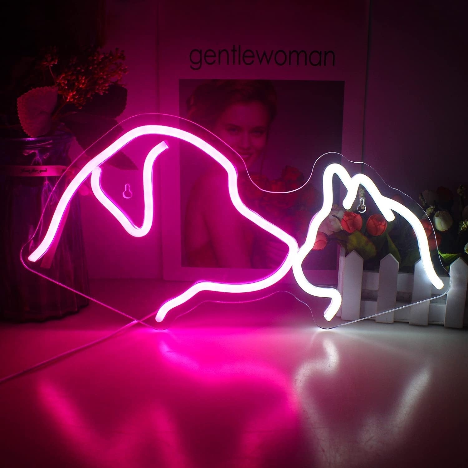 Cute Pet Cat And Dog Led Neon Sign For Pets House | Shineneon